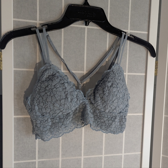 Aerie Sugar Cookie Strappy Padded Longline Bralette - Picture 1 of 10